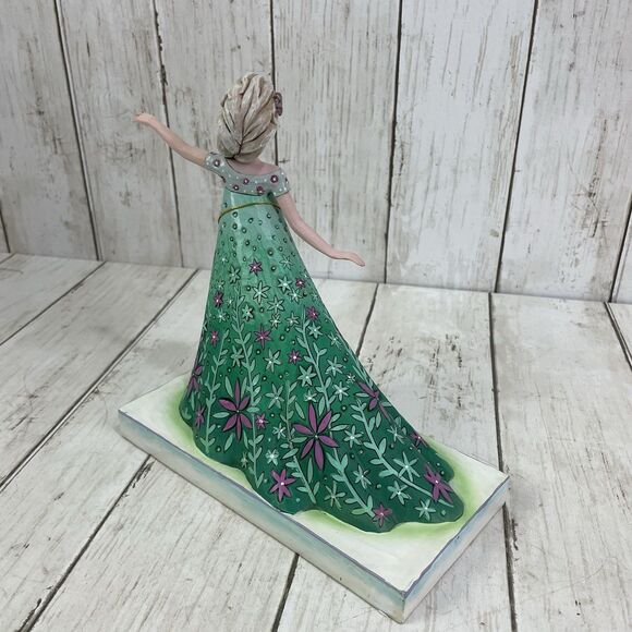 Enesco Jim Shore Disney CELEBRATION OF SPRING Elsa Frozen Fever Statue W/Box - Picture 5 of 10